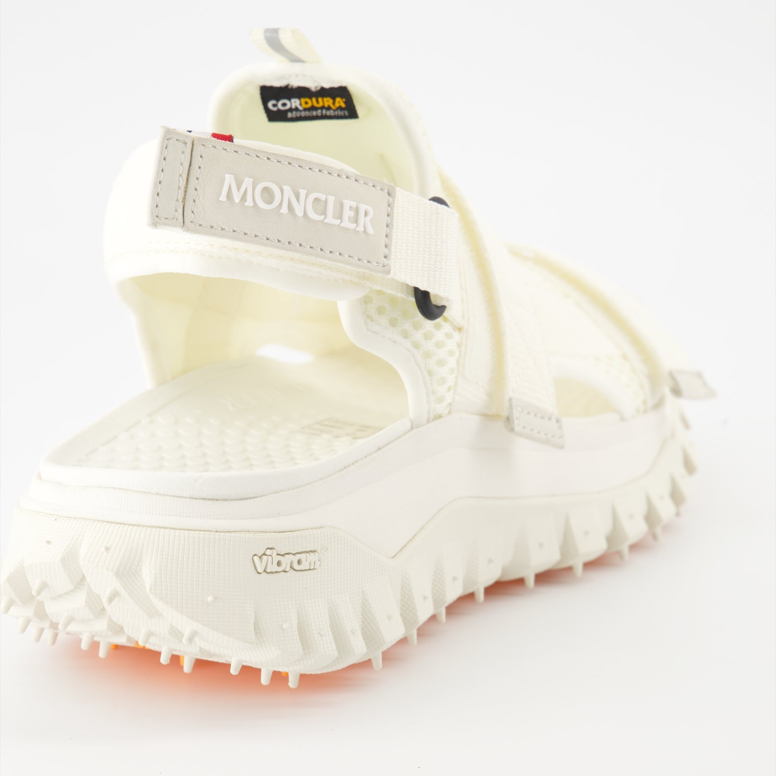 Moncler Sandals, White Trailgrip Sandals, Luxury Footwear, High-End Sandals, Elegant Outdoor Sandals