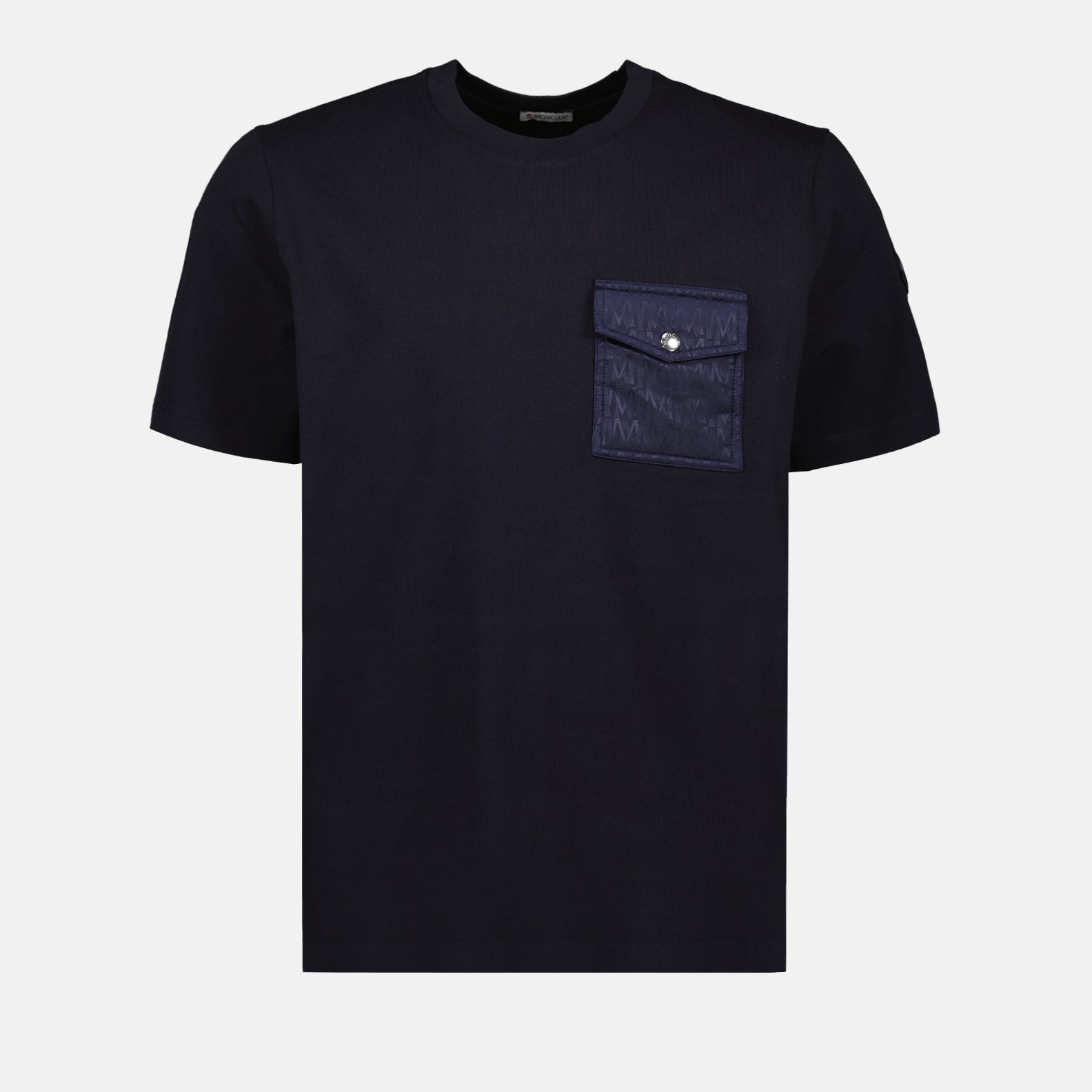 Blue T-shirt, Moncler, Luxury T-shirt, Men's Fashion, Designer T-shirt