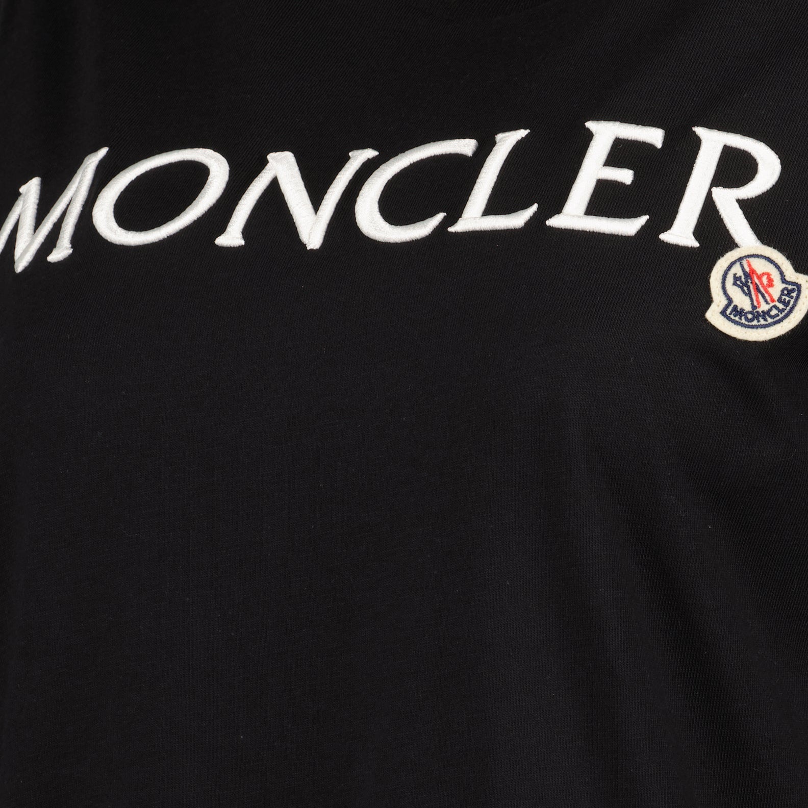 Logo T-Shirt, Moncler T-Shirt, Black T-Shirt, Luxury Fashion, High-end Clothing