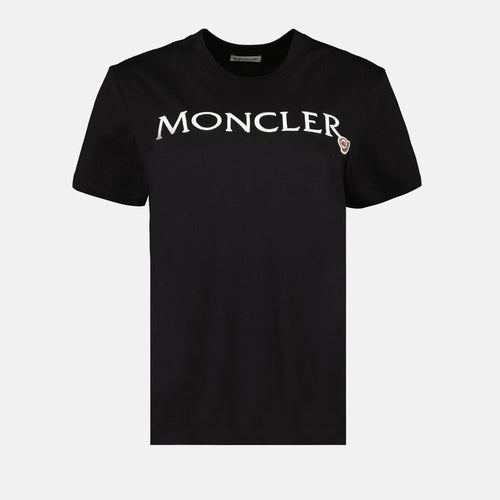 T-shirt noir à logo