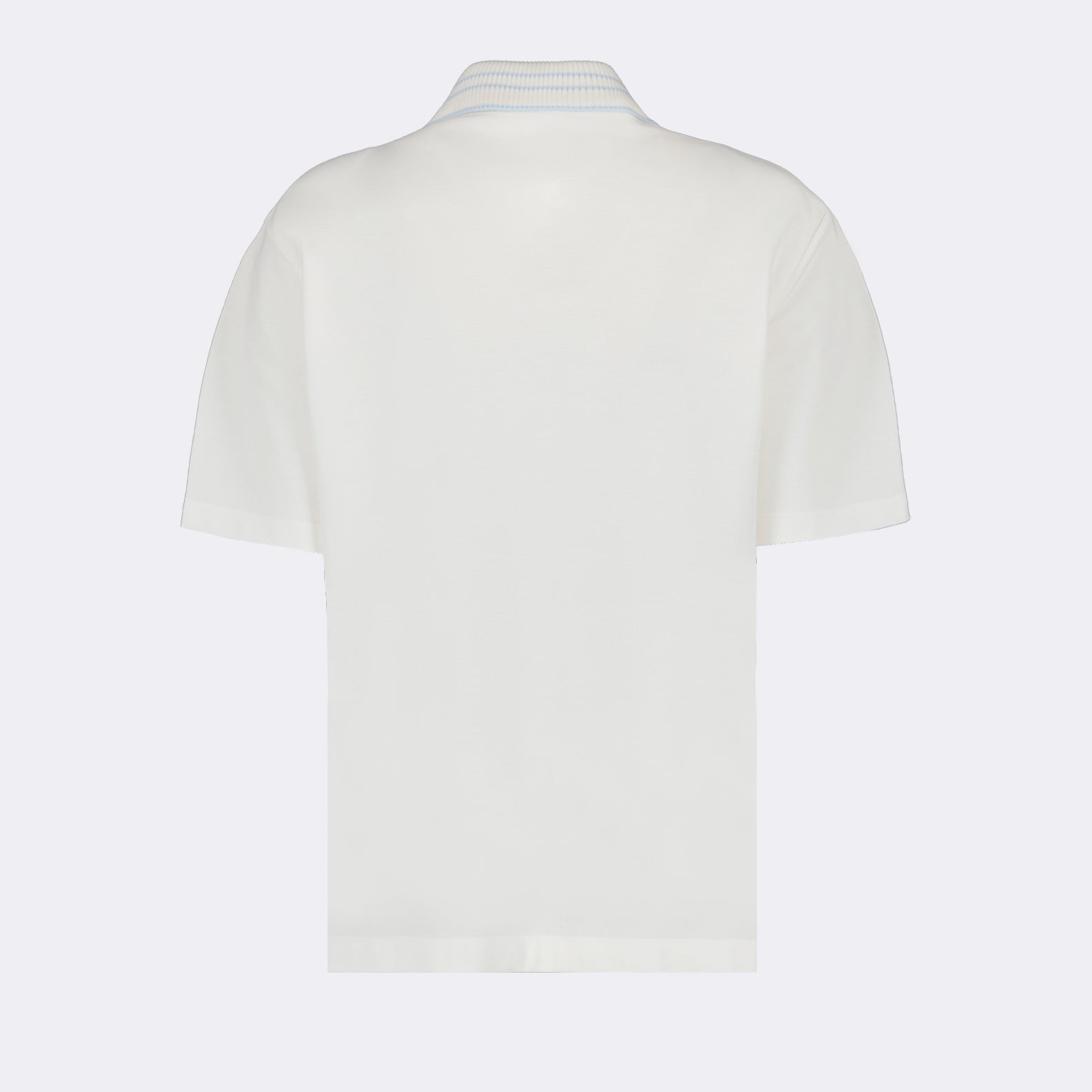 Moncler polo shirt, luxury polo, white logo polo, high-end casual wear, designer polo