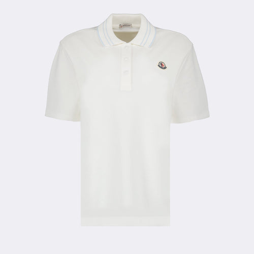 Classic White Logo Polo Shirt