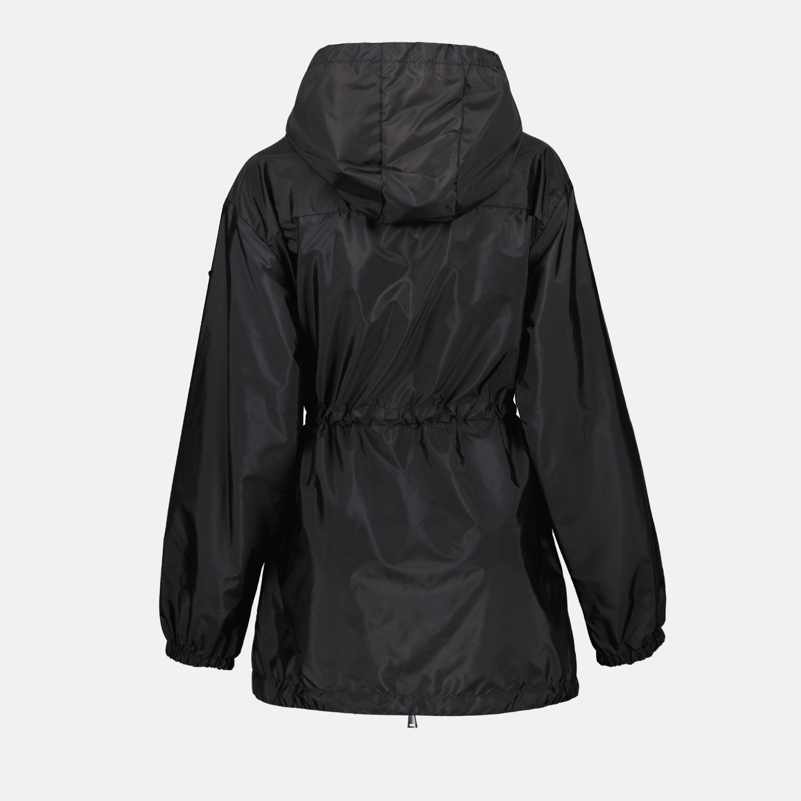 luxury jacket, black nylon jacket, Moncler Filira, stylish outerwear, elegant jacket