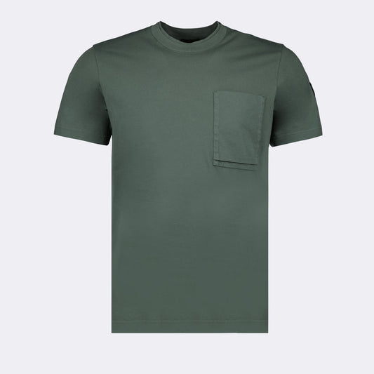 Green T-Shirt, Moncler, Luxury T-Shirt, Pocket T-Shirt, Men's Fashion