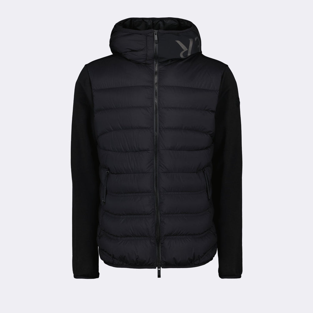Versatile Bi-Material Nylon and Wool Jacket