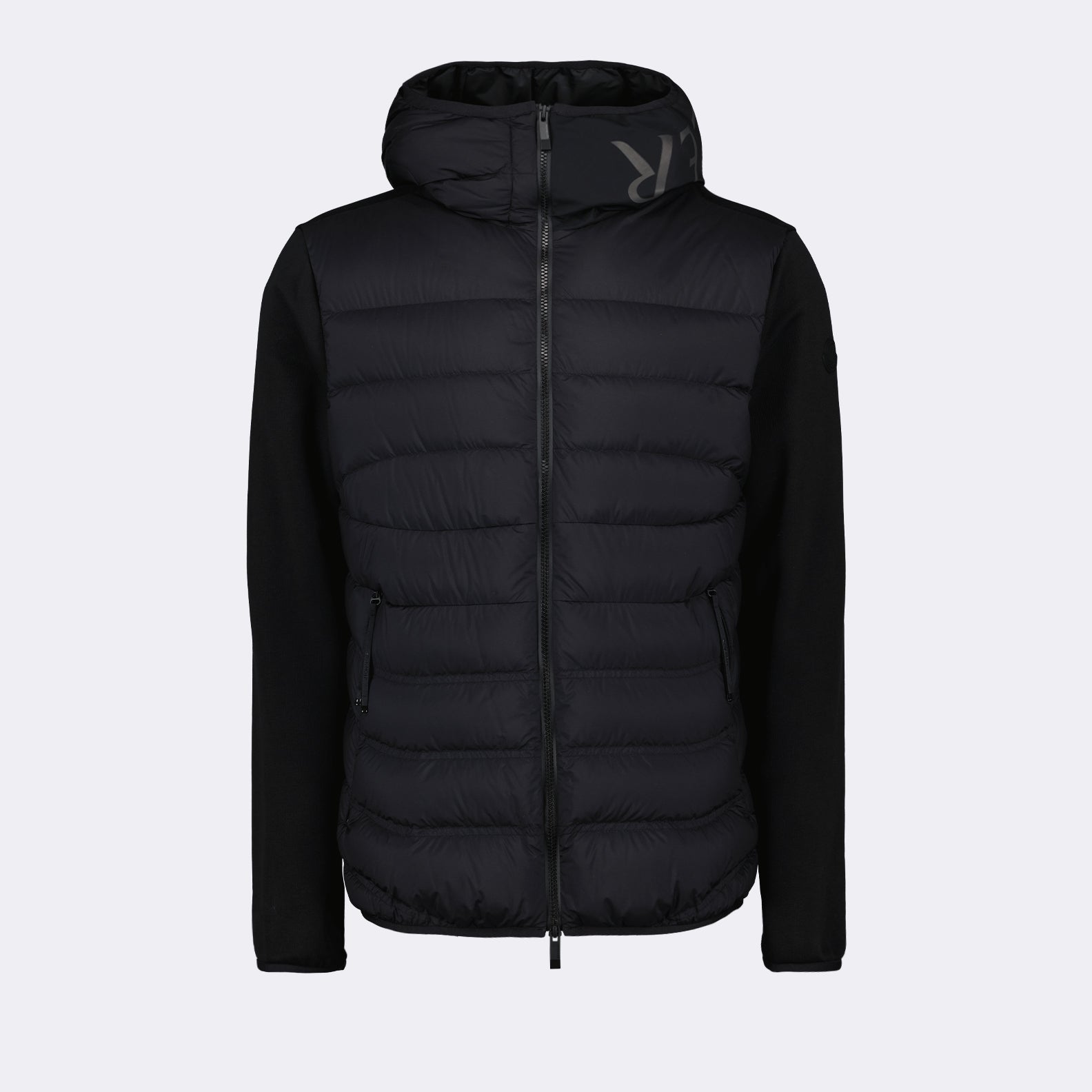 Versatile Bi-Material Nylon and Wool Jacket