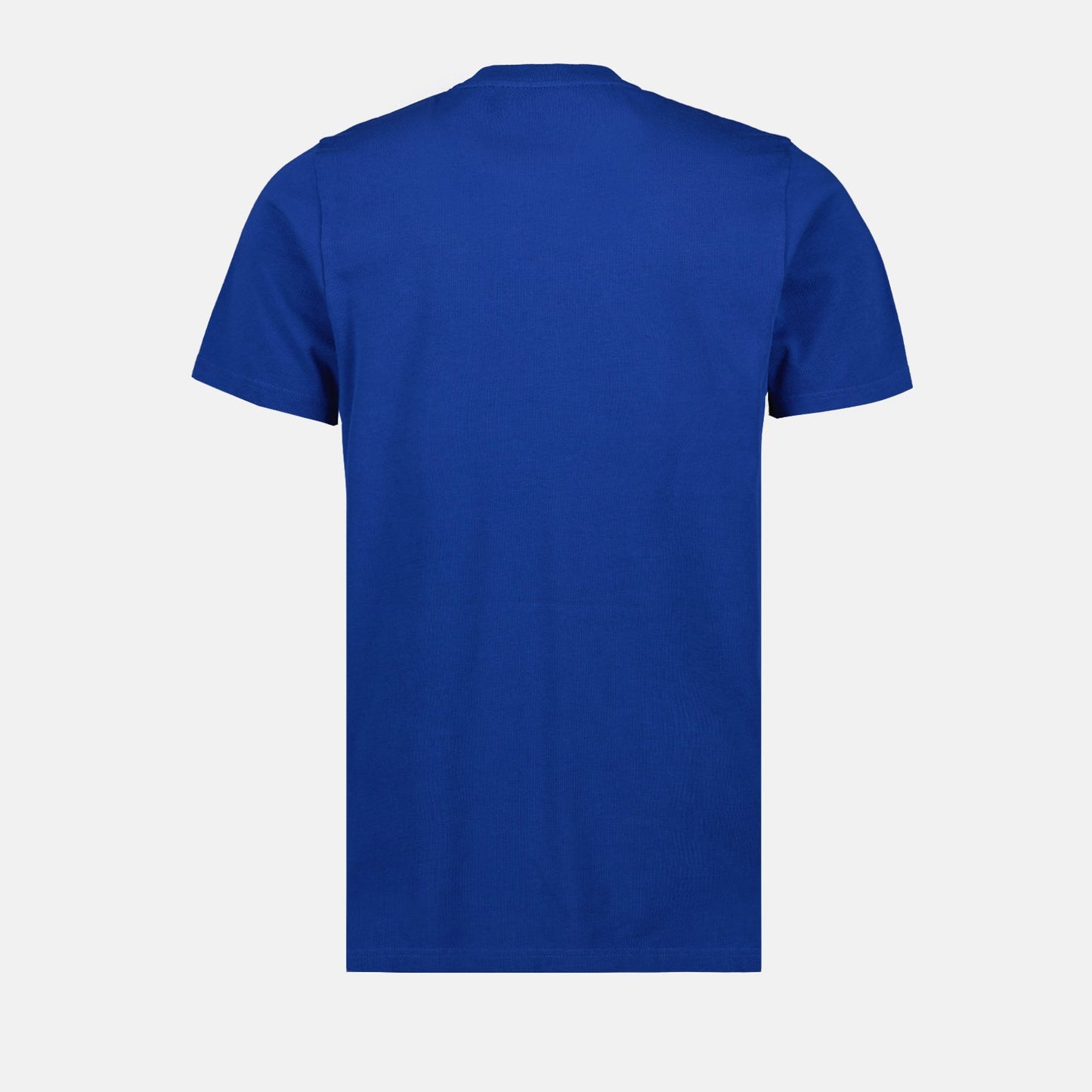 Moncler T-shirt, Blue logo T-shirt, Luxury casual wear, High-end fashion, Designer men's T-shirt