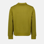 Moncler, luxury sweatshirt, khaki zip sweatshirt, high-end, casual elegance