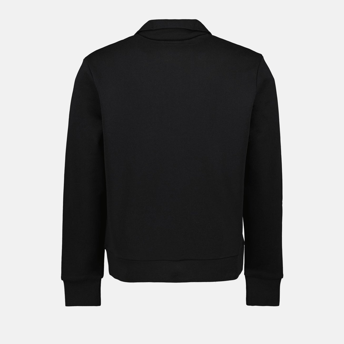 Black zip sweatshirt, Moncler sweatshirt, luxury sweatshirt, high-end casual wear, premium menswear