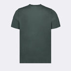 Moncler T-shirt, green logo T-shirt, luxury casual wear, designer tee, Moncler fashion