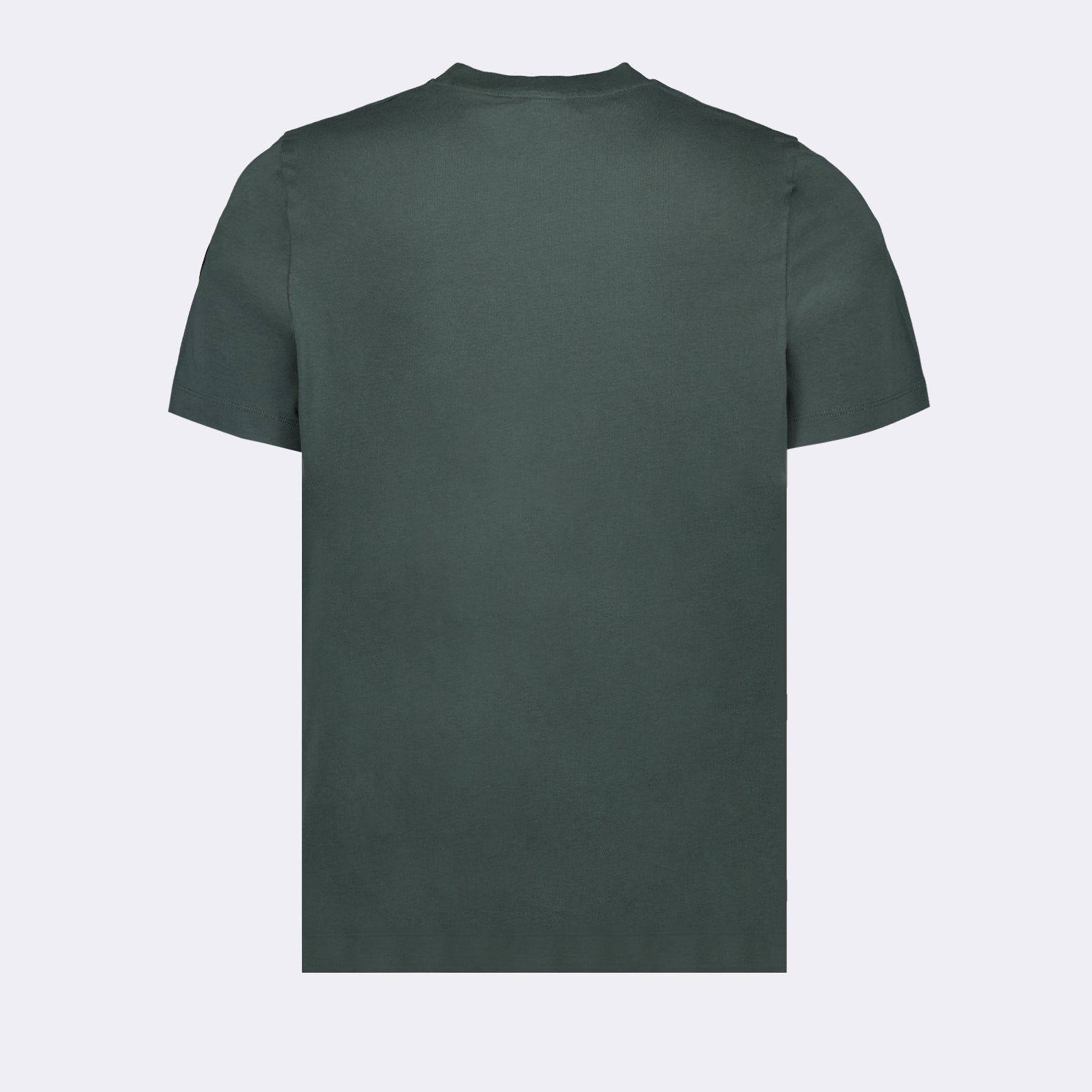 Moncler T-shirt, green logo T-shirt, luxury casual wear, designer tee, Moncler fashion