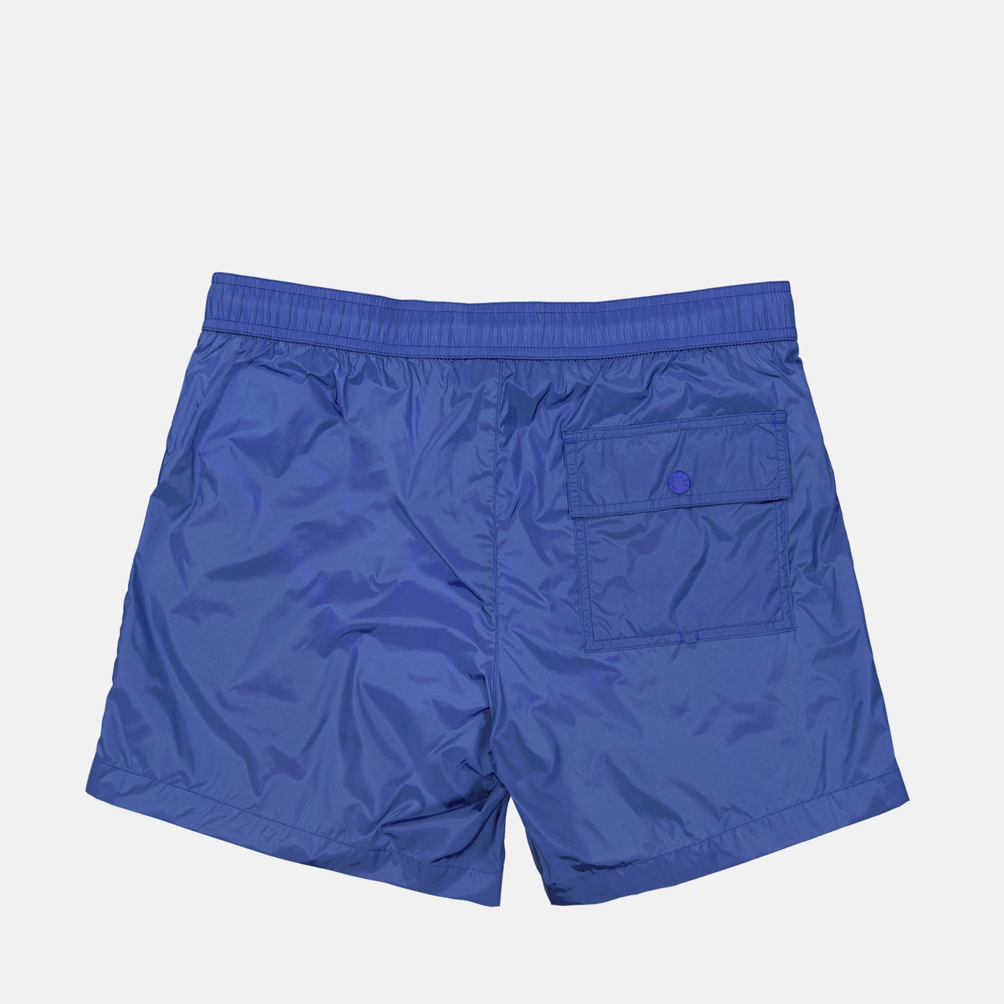 Moncler swim shorts, blue swimwear, luxury swimwear, summer fashion, designer beachwear