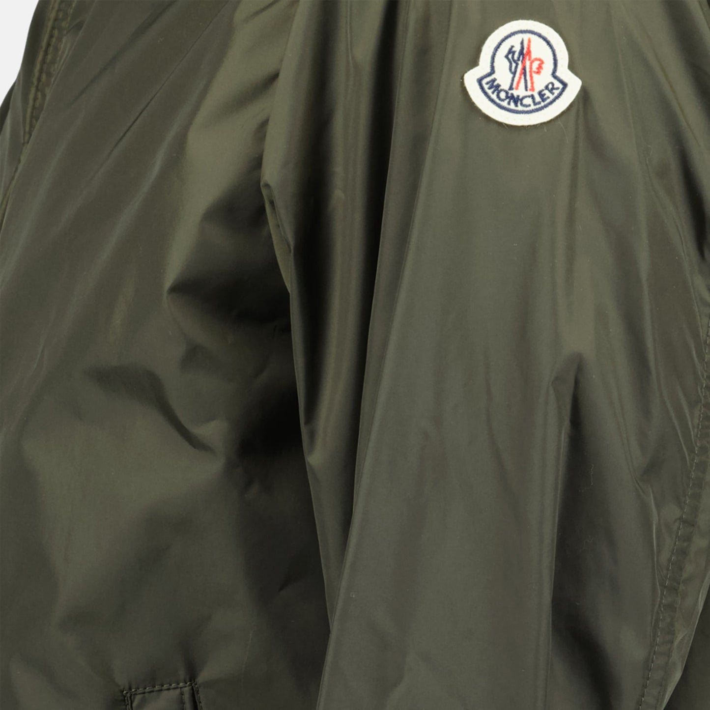 Reppe jacket, Moncler outerwear, luxury windbreaker, khaki jacket, designer windbreaker