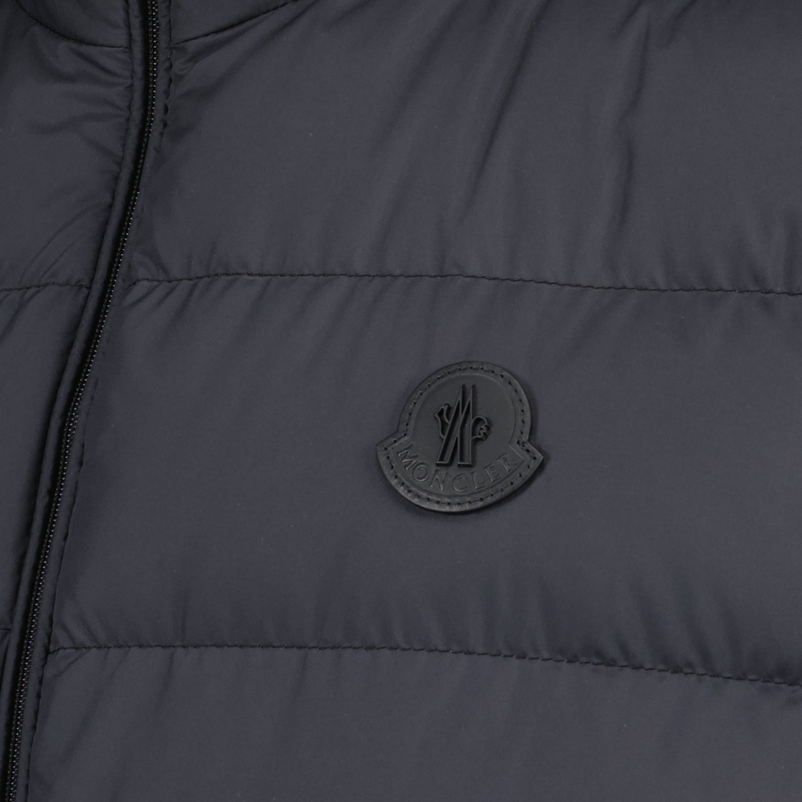 Lechtal vest, black sleeveless vest, Moncler outerwear, luxury men's fashion, high-end vests