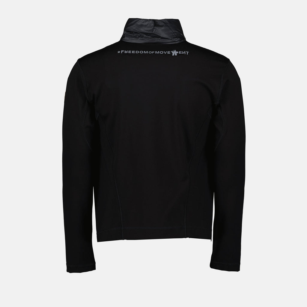 Image of Two-tone Black Nylon Jacket by Moncler Grenoble for Men - Season Spring-Summer 2024 - Detail View 2