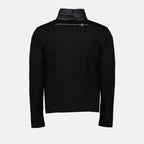 Image of Two-tone Black Nylon Jacket by Moncler Grenoble for Men - Season Spring-Summer 2024 - Detail View 2