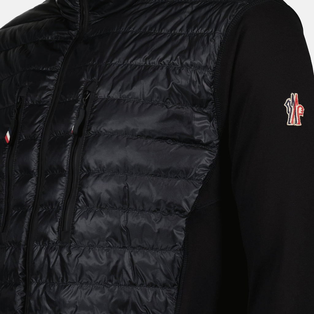 Image of Two-tone Black Nylon Jacket by Moncler Grenoble for Men - Season Spring-Summer 2024 - Detail View 5