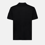 Moncler polo, black zip polo, luxury men's wear, designer polo, elegant casual wear