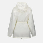 Imagem da jaqueta de nylon branca da Moncler para mulheres - Temporada Primavera-Verão 2024 - Detalhe Vista 2