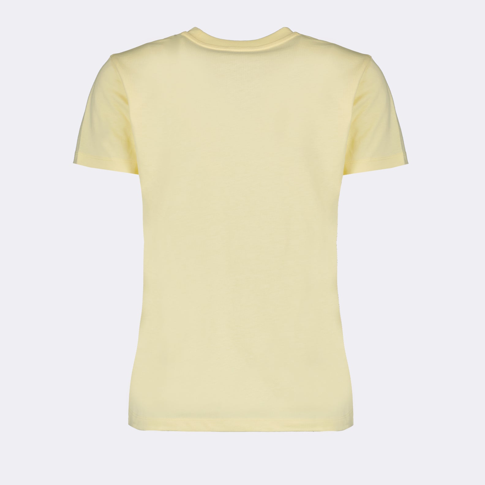 Luxury T-shirt, Moncler T-shirt, Designer Logo T-shirt, Yellow T-shirt, High-end fashion top