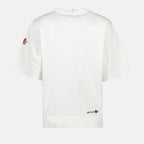 Bild des weißen Logo-T-Shirts von Moncler Grenoble für Damen - Saison Frühling/Sommer 2024 - Detailansicht 2