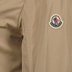 Beige parka, luxury outerwear, Moncler, elegant jacket, high-end fashion