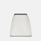 Moncler skirt, cotton mini skirt, luxury fashion, high-end clothing, elegant skirt