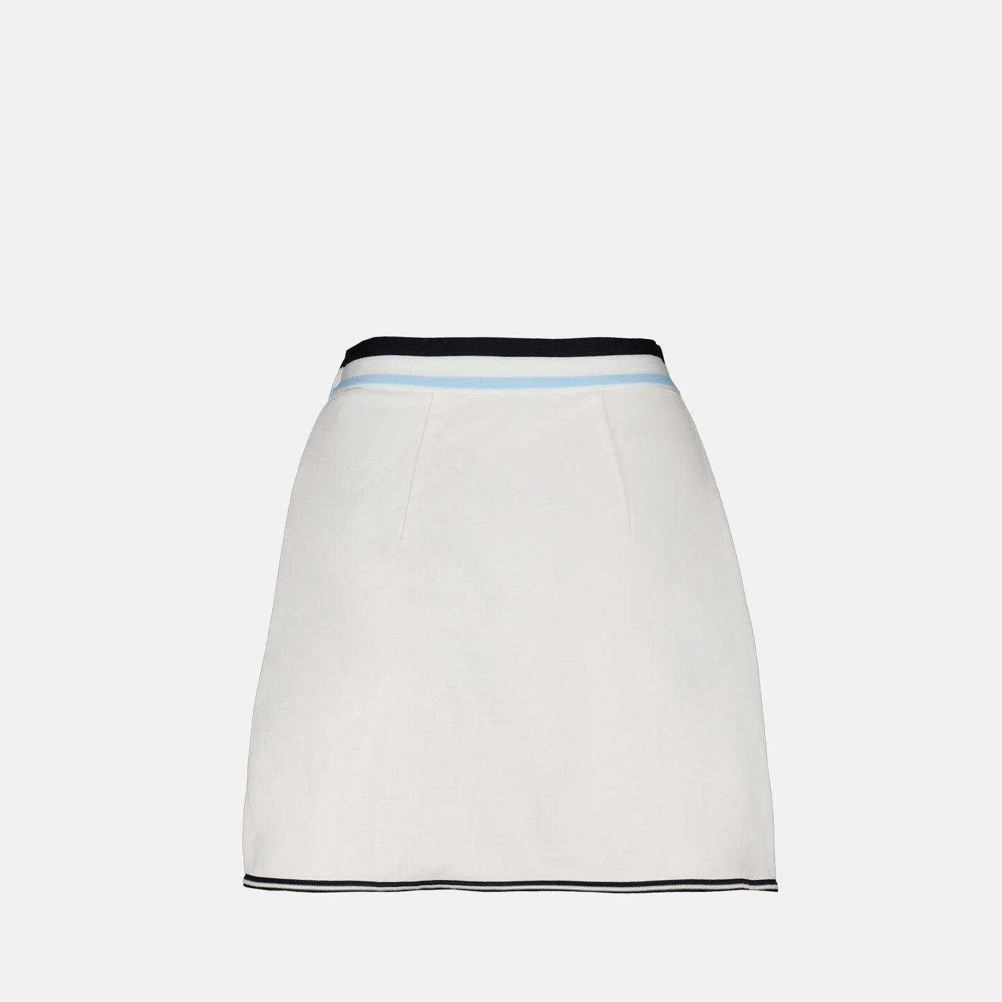 Moncler skirt, cotton mini skirt, luxury fashion, high-end clothing, elegant skirt