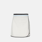 Moncler skirt, cotton mini skirt, luxury fashion, high-end clothing, elegant skirt