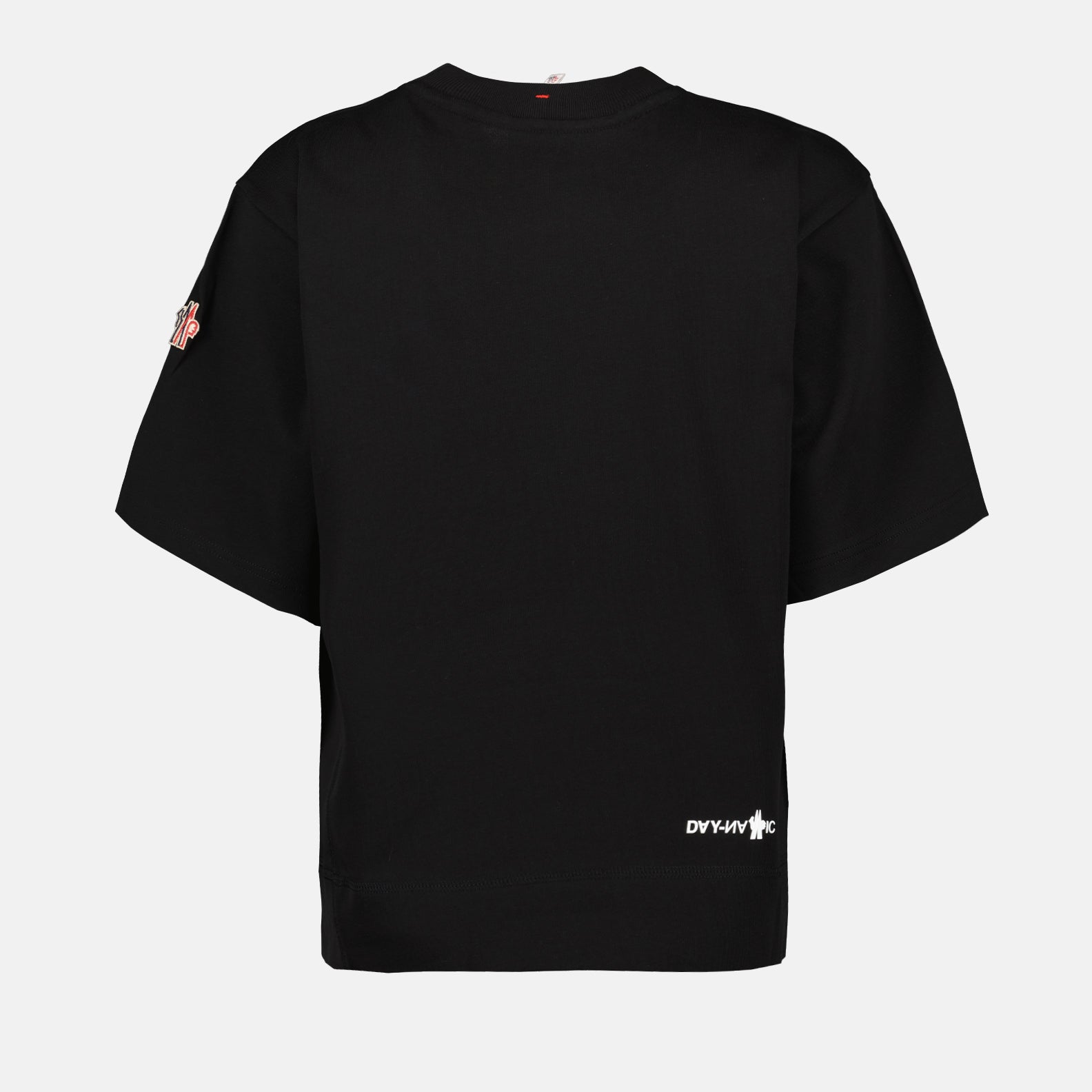 Moncler, Black Logo T-shirt, Luxury Clothing, High-End Fashion, Timeless Elegance