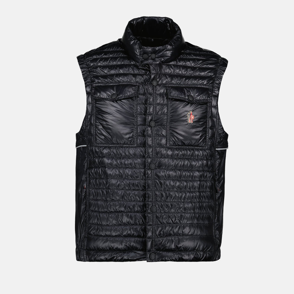 Imagen del chaleco de nylon acolchado Ollon de Moncler Grenoble para hombres - Temporada primavera-verano 2024 - Vista frontal