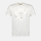White T-shirt with Logo Print