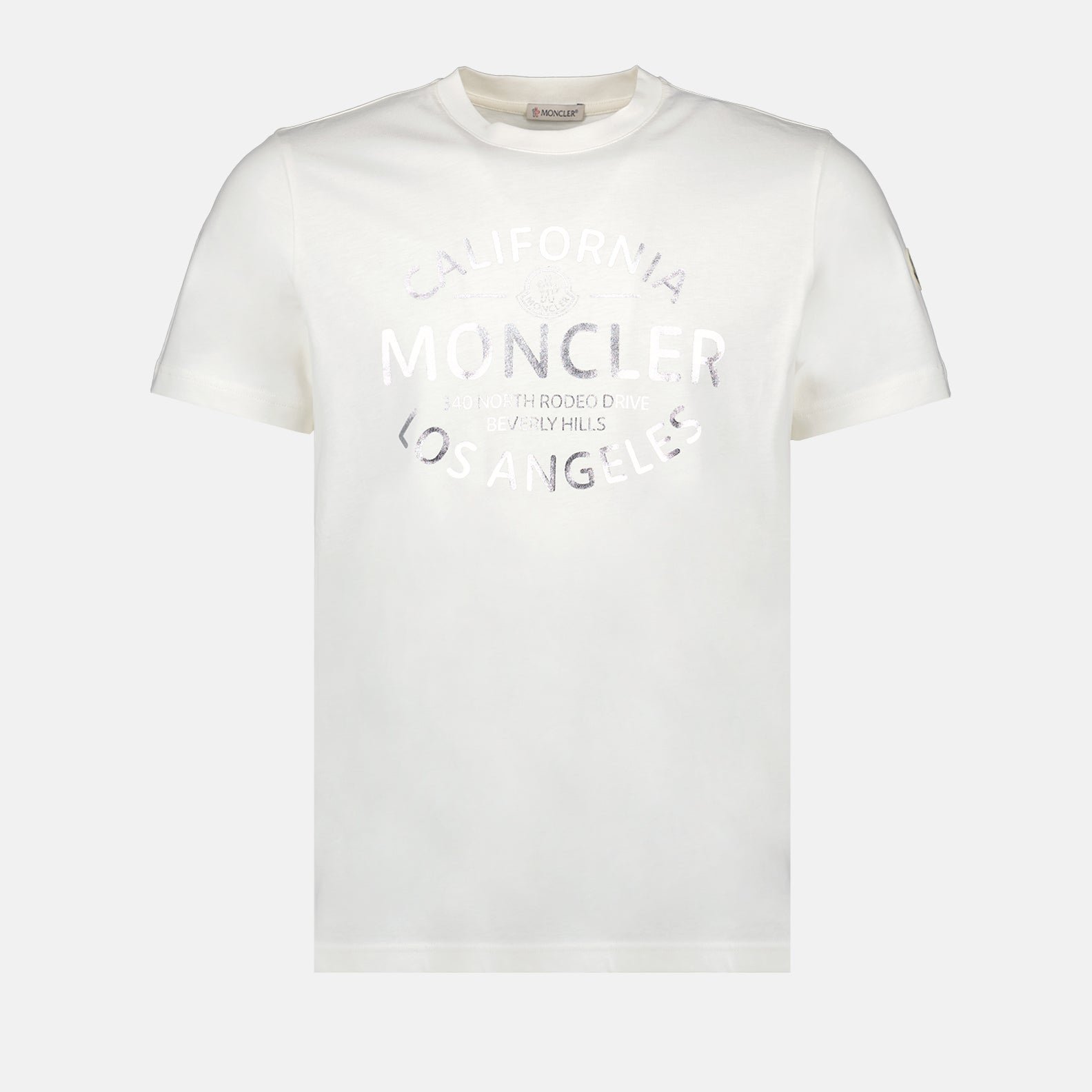White T-shirt with Logo Print