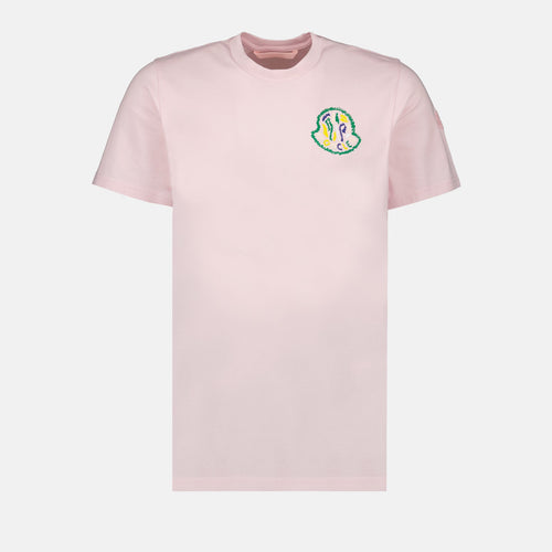 T-shirt rose à logo