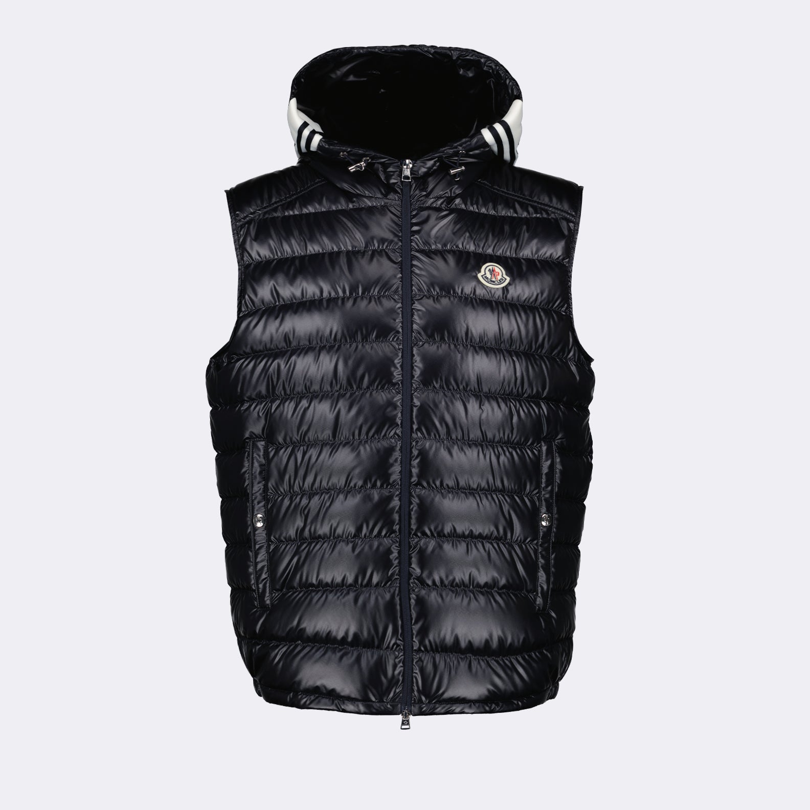 luxury down jacket, quilted jacket, sleeveless jacket, Moncler jacket, high-end fashion