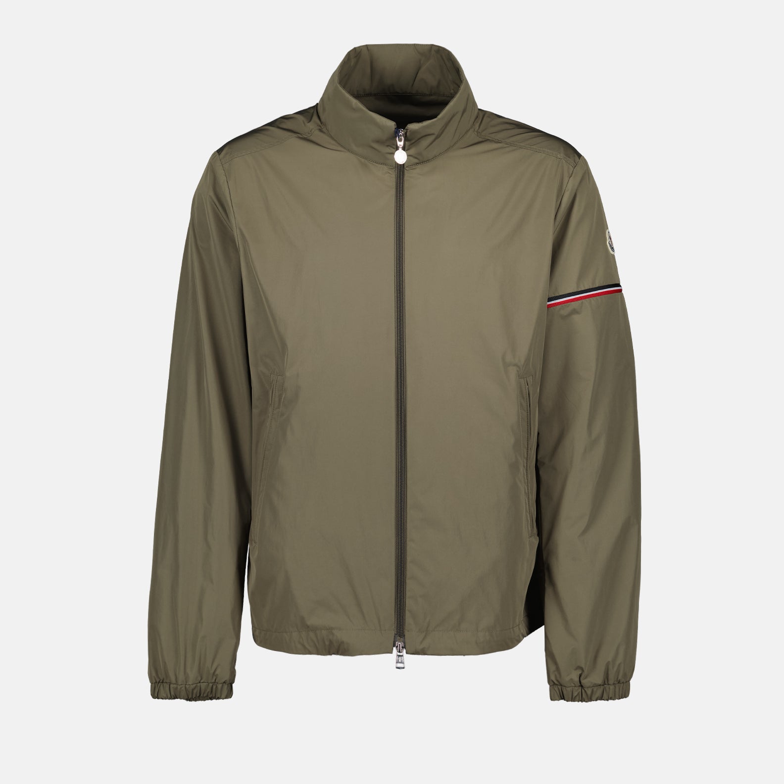 Windbreaker, Luxury, Moncler, Kaki Jacket, Elegant Outerwear