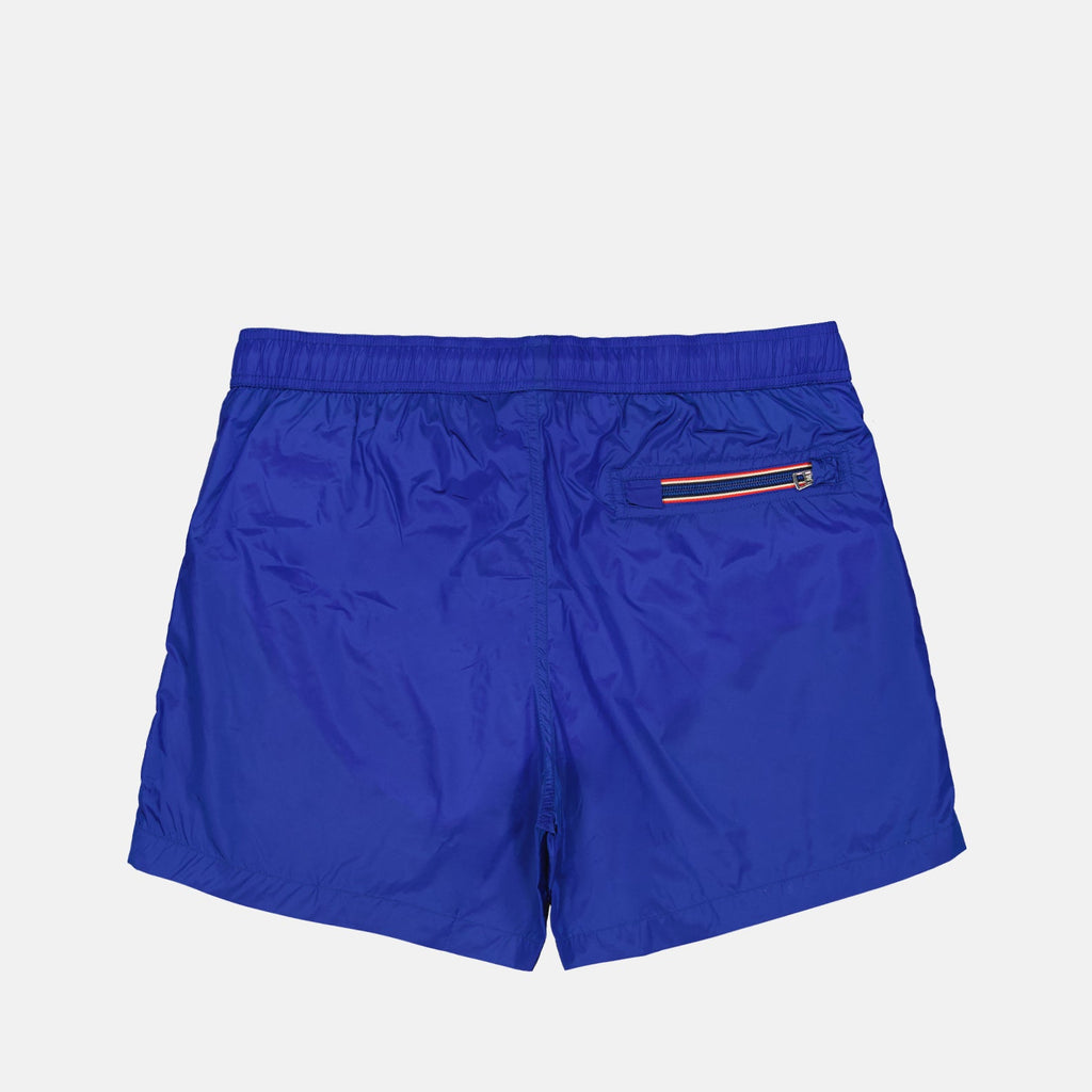 Moncler, navy swim shorts, logo swim shorts, luxury swimwear, men's swimwear