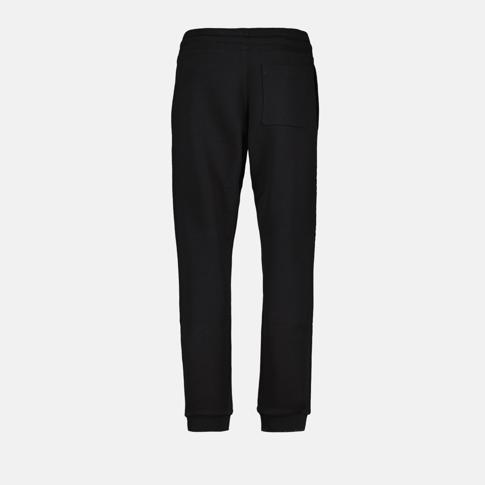 luxury jogging pants, black jogging pants, Moncler heart logo, designer casual wear, high-end fashion pants