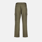 Imagen de pantalones de algodón caqui de pierna recta de Moncler para hombres - Temporada Primavera-Verano 2024 - Vista de detalle 2