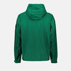 Imagen de una chaqueta cortavientos verde oscuro de Moncler para hombre - Temporada Primavera-Verano 2024 - Vista trasera