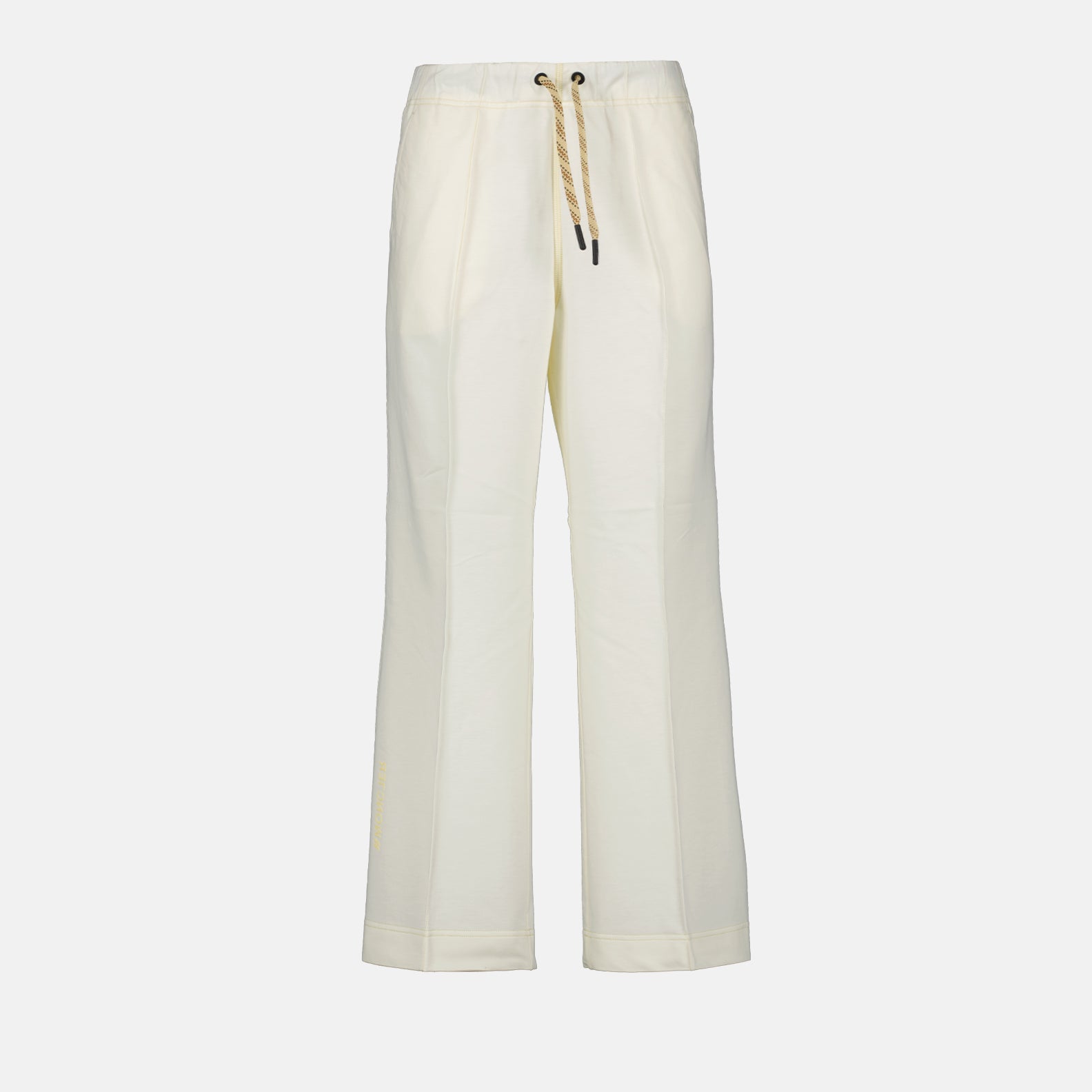 Moncler Grenoble, cotton jogging pants, luxury loungewear, white jogging pants, premium casual wear