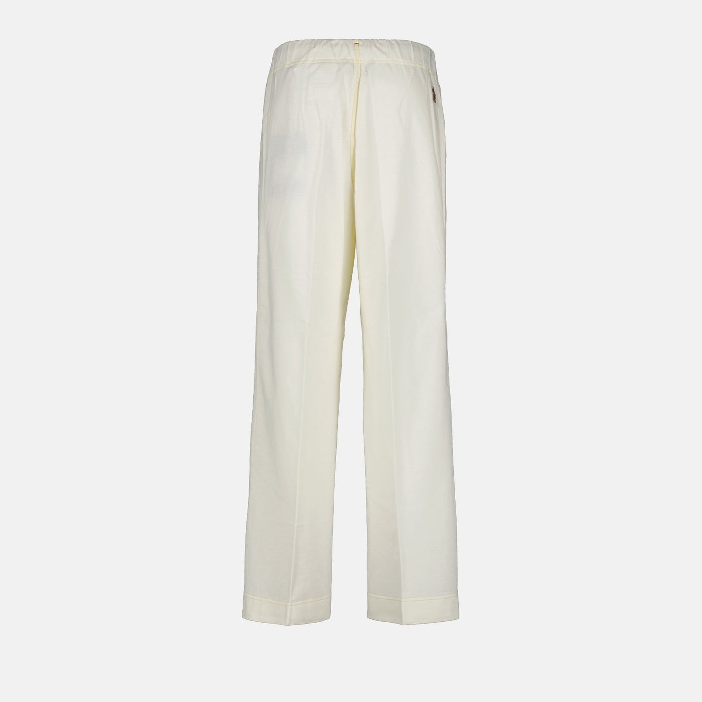 Moncler Grenoble, cotton jogging pants, luxury loungewear, white jogging pants, premium casual wear