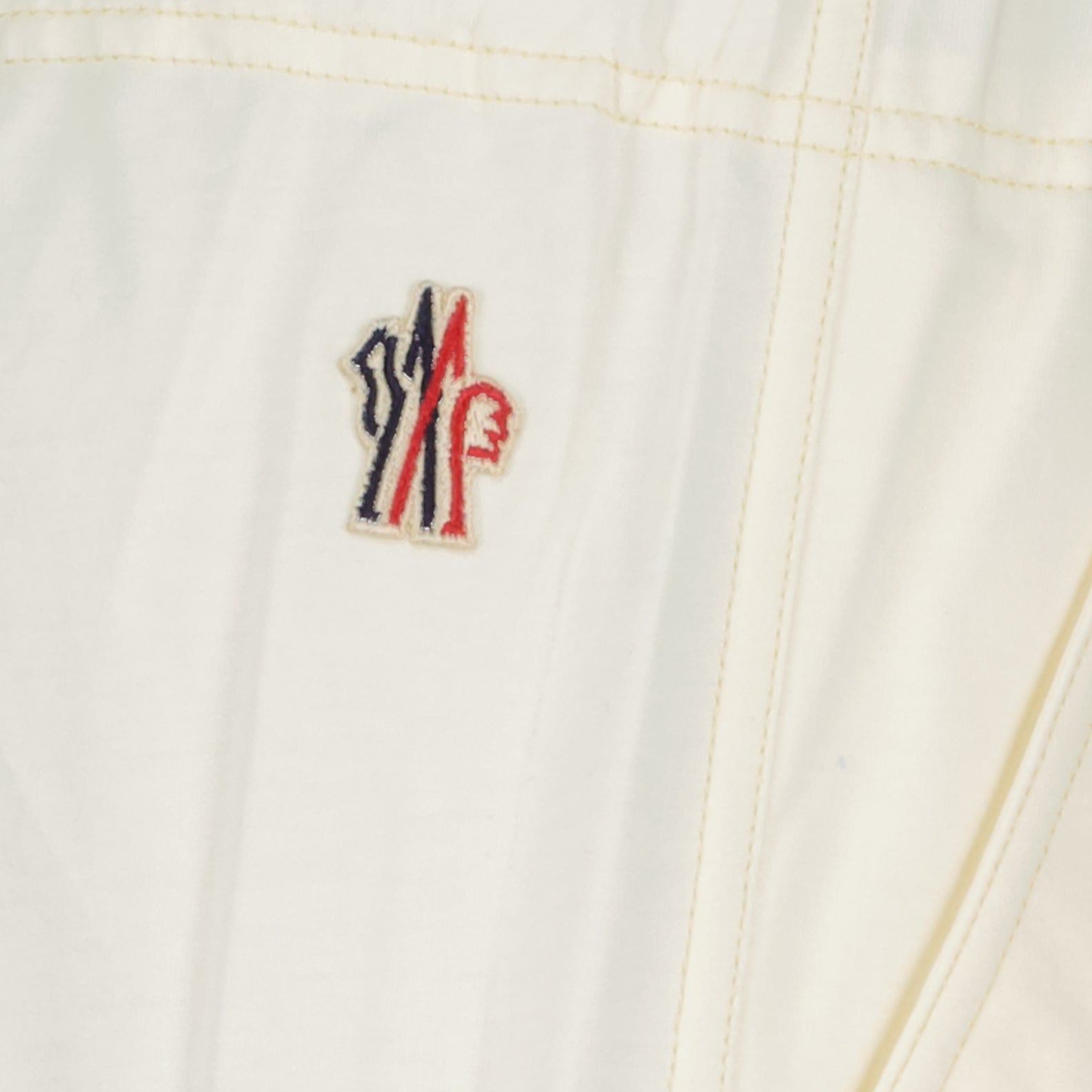 Moncler Grenoble, cotton jogging pants, luxury loungewear, white jogging pants, premium casual wear