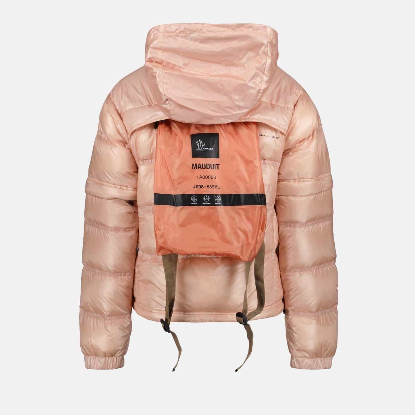 Moncler Grenoble, Mauduit Bomber, luxury outerwear, nylon jacket, pink bomber