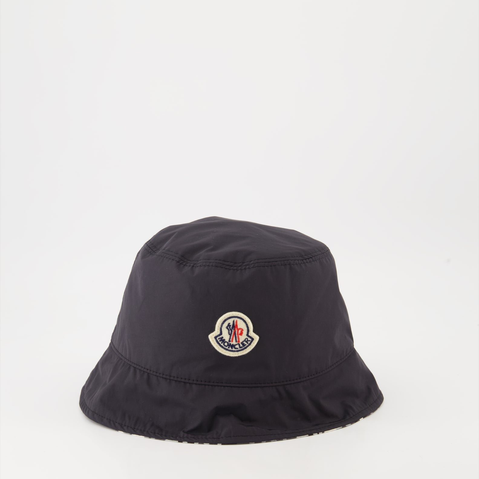 reversible bucket hat, Moncler hat, luxury accessories, grey bucket hat, stylish hats