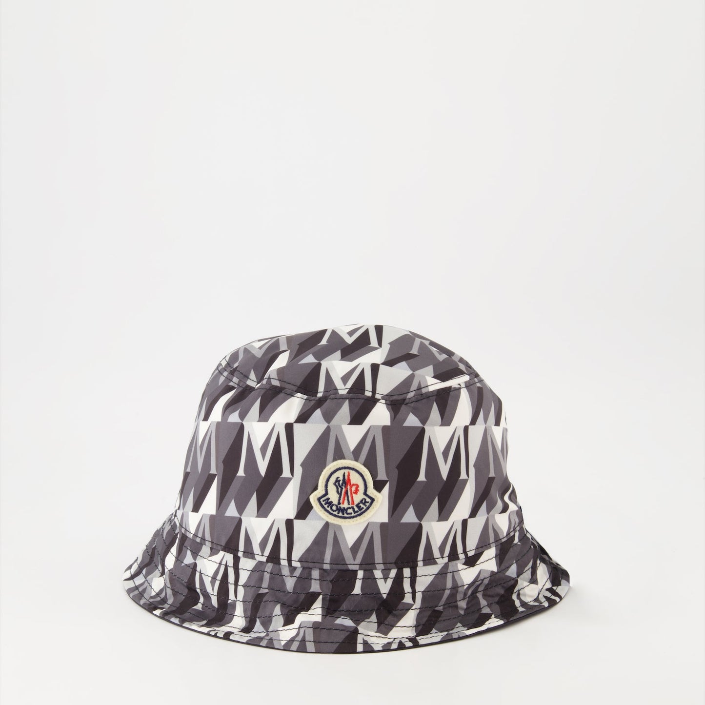 reversible bucket hat, Moncler hat, luxury accessories, grey bucket hat, stylish hats