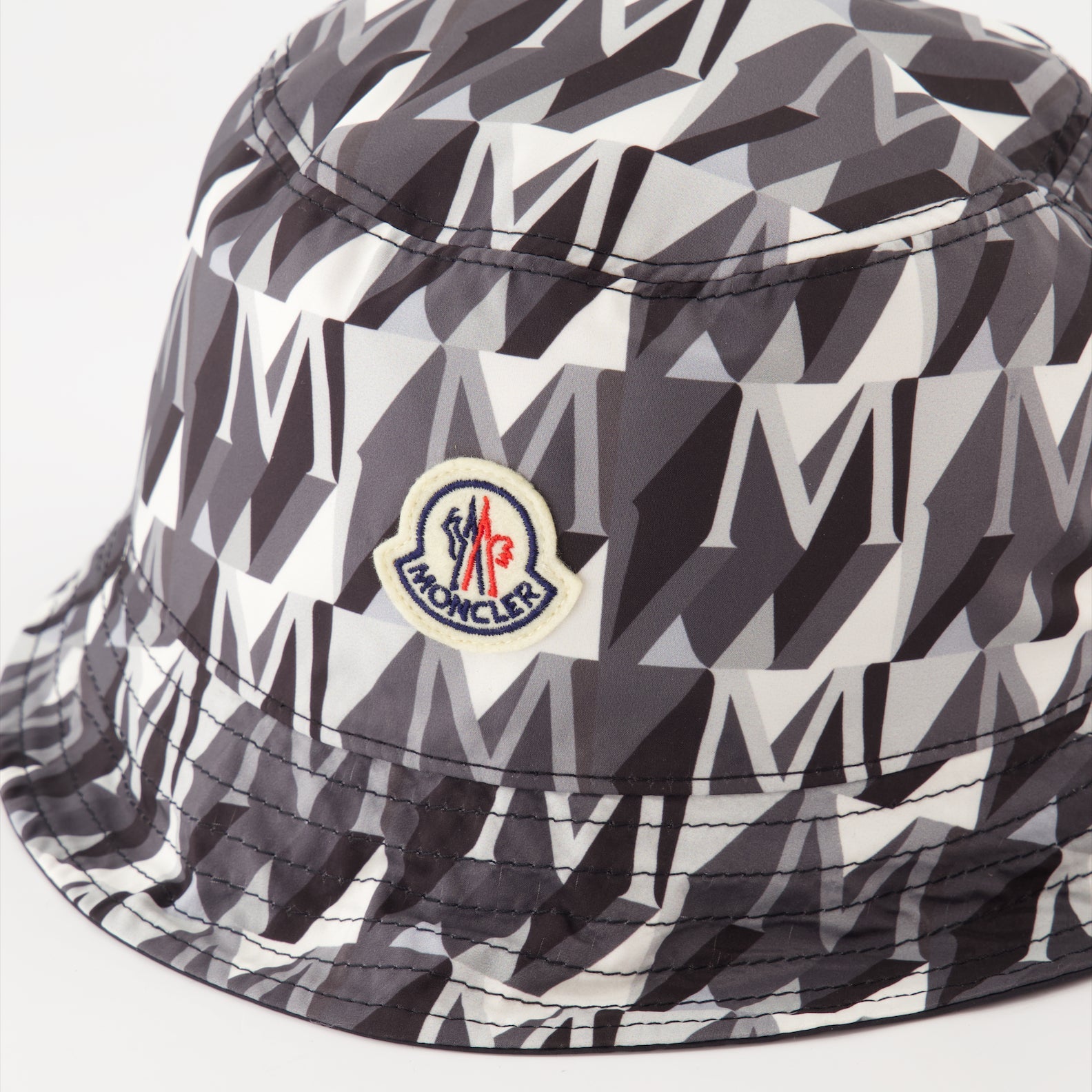 reversible bucket hat, Moncler hat, luxury accessories, grey bucket hat, stylish hats