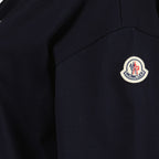Bilde av en marineblå polo skjorte fra Moncler for kvinner - Sesong Vår-Sommer 2024 - Detalj 5