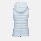 luxury vest, Glygos, sleeveless blue vest, Moncler fashion, high-end fashion