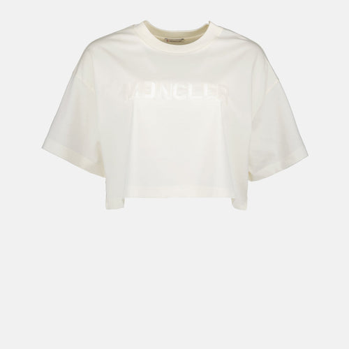 White Crop Logo T-shirt